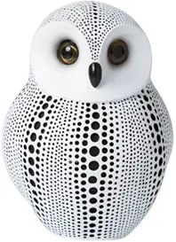 Hibou embossé point - Blanc