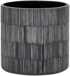 Barcelone - Cache-pot - 5" D x 5" H - Noir