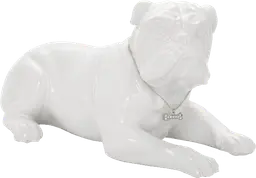 Geometric dog - White