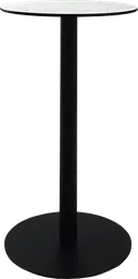 Sydney - Table cocktail round - 24'' Dia x 40" H - Black & White marble