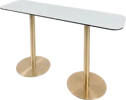Sydney - Table commune - 72'' L x 24'' l x 40" H - Or & Blanc