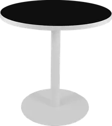 Sydney - Table bistro rond (AVEC CADRE) - 36'' D x 30" H - Blanc & Noir