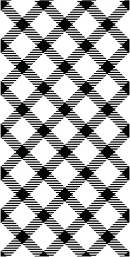 Wall - 4' L x 8' H - Bistro - White and Black
