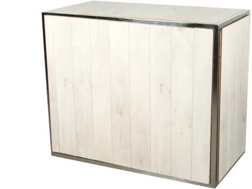 Manhattan bar / Service counter 4' - White wood