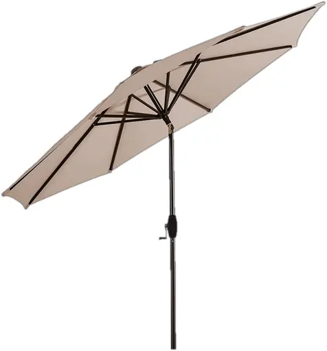 Atwater umbrella - 9' Dia x 8' H - Light brown
