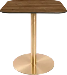 Sydney - Table bistro - 31.5'' L x 31.5'' l x 30" H - Or & Bois brun