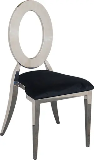 Eclipse chair - Black velvet