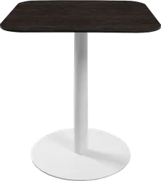Sydney - Table bistro - 31.5'' L x 31.5'' l  x 30" H - Blanc & Bois foncé