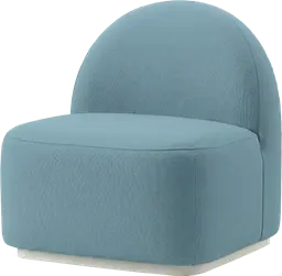 Luna - Straight sofa - Baltic blue