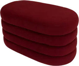 Stella pouf - Allongé - Rouge vin