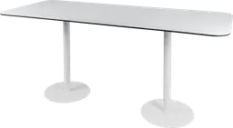 Sydney - Table à diner - 8' L x 40'' l  x 40" H - Blanc