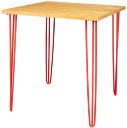 Oslo - Table bistro - 36'' L x 36'' l x 40'' H - Rouge & Bois naturel