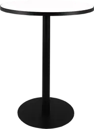 Sydney - Table bistro rond (AVEC CADRE) - 36'' D x 40" H - Noir & Blanc