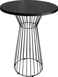Soho - Table cocktail round (WITH RIM) - 36'' Dia x 40" H - Black