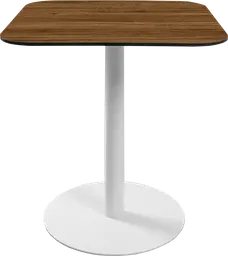 Sydney - Table bistro - 31.5'' L x 31.5'' l  x 30" H - Blanc & Bois brun