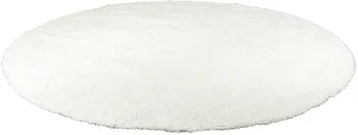 Shag rug - 10' D - White