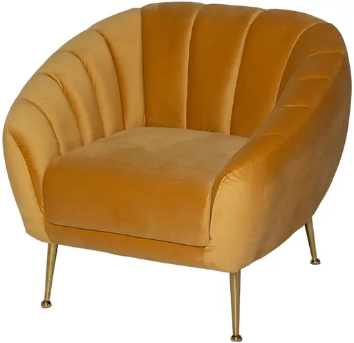 Adaline - Fauteuil - Jaune ocre