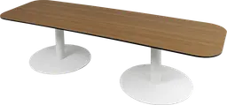 Sydney - Table à café - 72'' L x 24'' l  x 16" H - Blanc & Bois brun