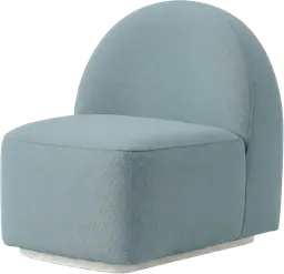 Luna - Sofa trapèze - Bleu baltique