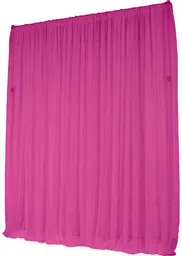 Rideau voile (AVEC STRUCTURES) - 8' L x 8-14' H - IFR - Fuchsia