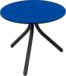 Bloom - Table à café rond - 24'' D x 16" H - Noir & Bleu
