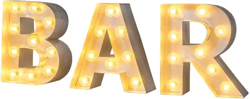 B-A-R sign - Grey
