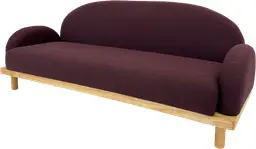Charlotte sofa - Aubergine