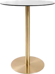 Sydney - Table bistro rond - 36'' D x 40" H - Or & Blanc