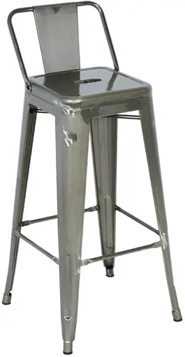 Loft tabouret - AVEC dossier - Gris Foncé