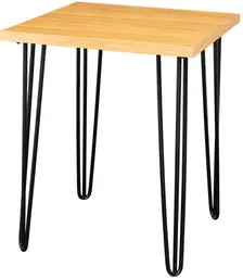 Oslo - Table cocktail - 24'' L x 24'' l x 30'' H - Noir mat & Bois naturel