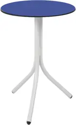 Bloom - Table cocktail round - 24'' Dia x 30" H - White & Purple