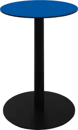 Sydney - Table cocktail rond - 24'' D x 30" H - Noir & Bleu