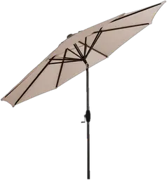 Atwater umbrella - 9' Dia x 8' H - Light brown