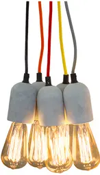 Floyd pendant lamp - 7" Dia x 7" H - Multicolor
