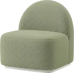 Luna - Straight sofa - Sage green