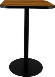 Sydney - Table bistro (AVEC CADRE) - 31.5'' L x 31.5'' l x 40" H - Noir & Bois brun