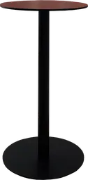 Sydney - Table cocktail round - 24'' Dia x 40" H - Black & Bordeaux
