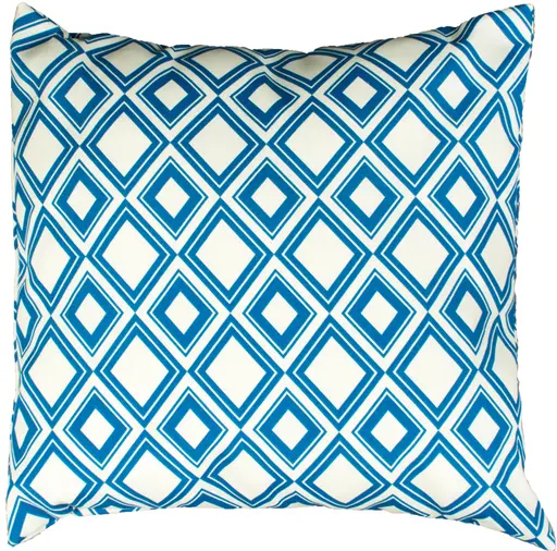 Coussin design B - Bleu et Blanc