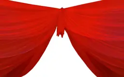 Voile drape 50' L - Red