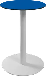 Sydney - Table cocktail rond - 24'' D x 30" H - Blanc & Bleu