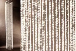 Round column diamond cut acrylic 12' H - Clear