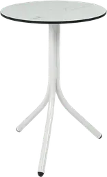 Bloom - Table cocktail round - 24'' Dia x 30" H - White & White marble