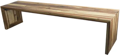 Nahla bench - 72'' L - Brown