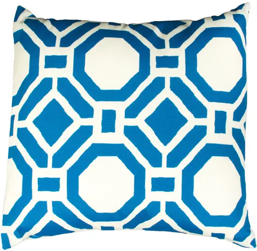 Coussin design C - Bleu et Blanc