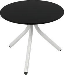Bloom - Coffee table round - 24'' Dia x 16" H - White & Black