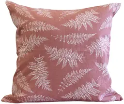 Cushion foliage design - 20" L x 20" l - Pink retro
