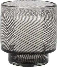 Santo - Vase - 6’’ D x 4‘’ H - Noir
