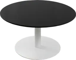 Sydney - Table à café rond - 36'' D x 16" H - Blanc & Noir