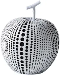 Apple embossed with dots - White