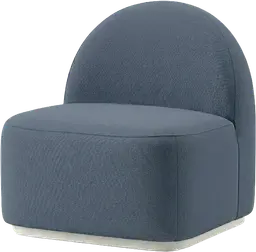 Luna - Sofa droit - Bleu minéral